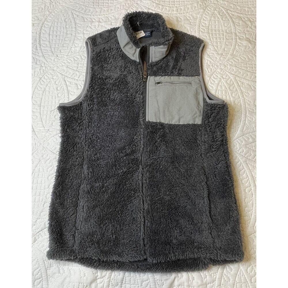Charles River Apparel Size M Fleece Polyester Vest Grey NWT Monogrammable